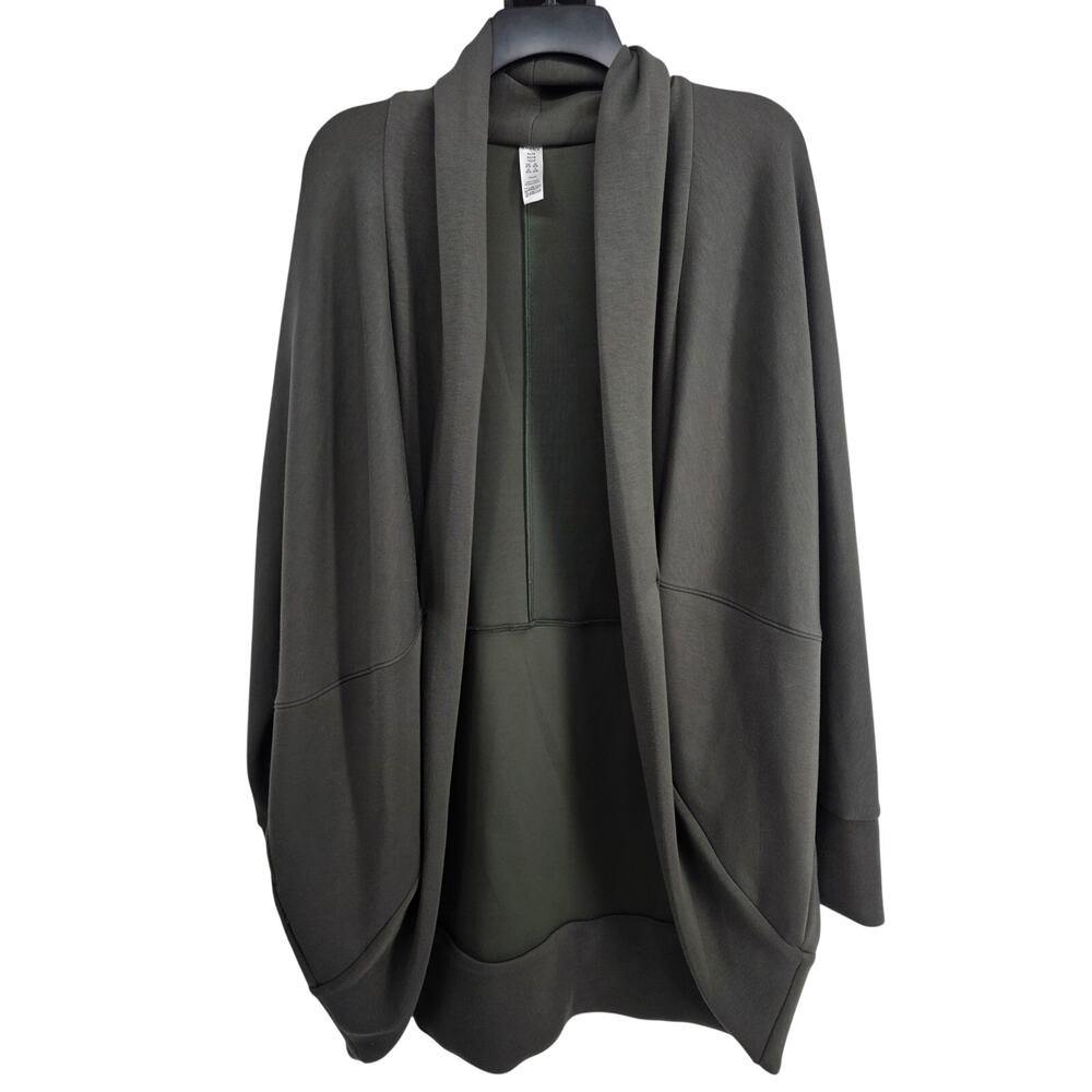 Spanx AirLuxe Cocoon Cardigan Dark Palm Green Size XL/1X
